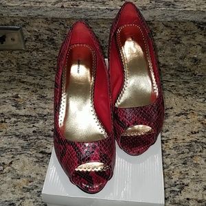 Red/Black Pumps